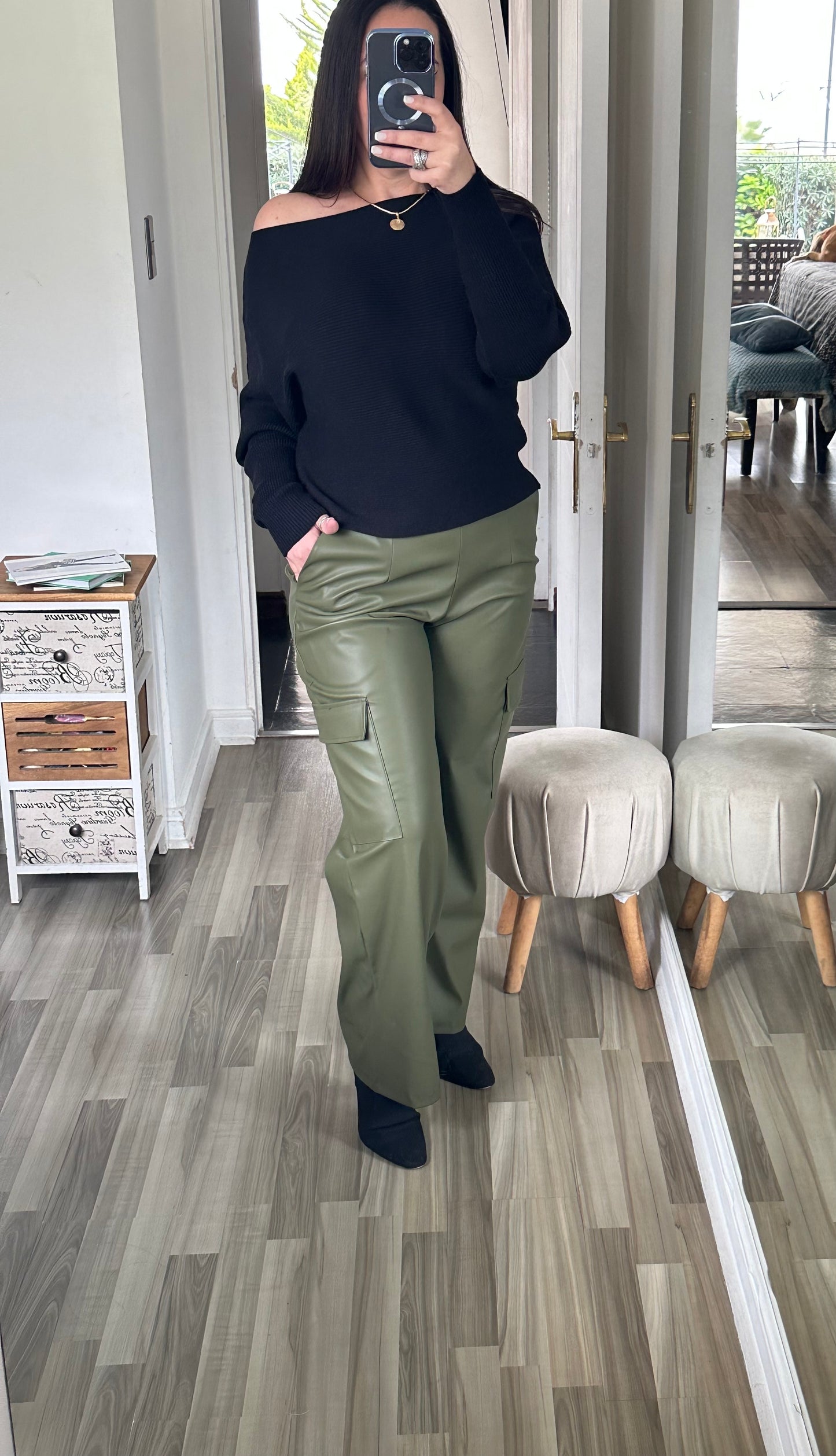 PANTALÓN CARGO ECOCUERO