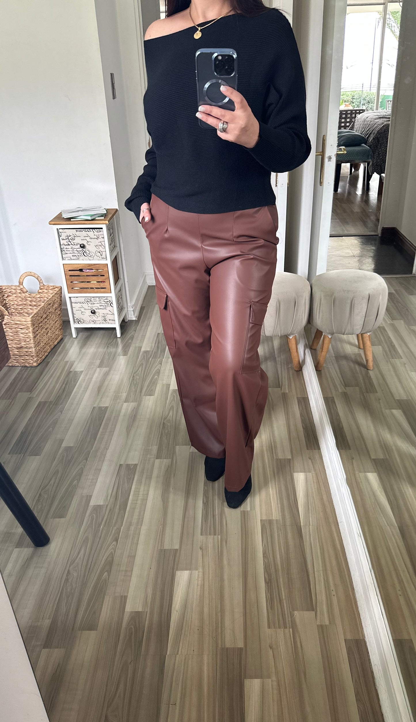 PANTALÓN CARGO ECOCUERO