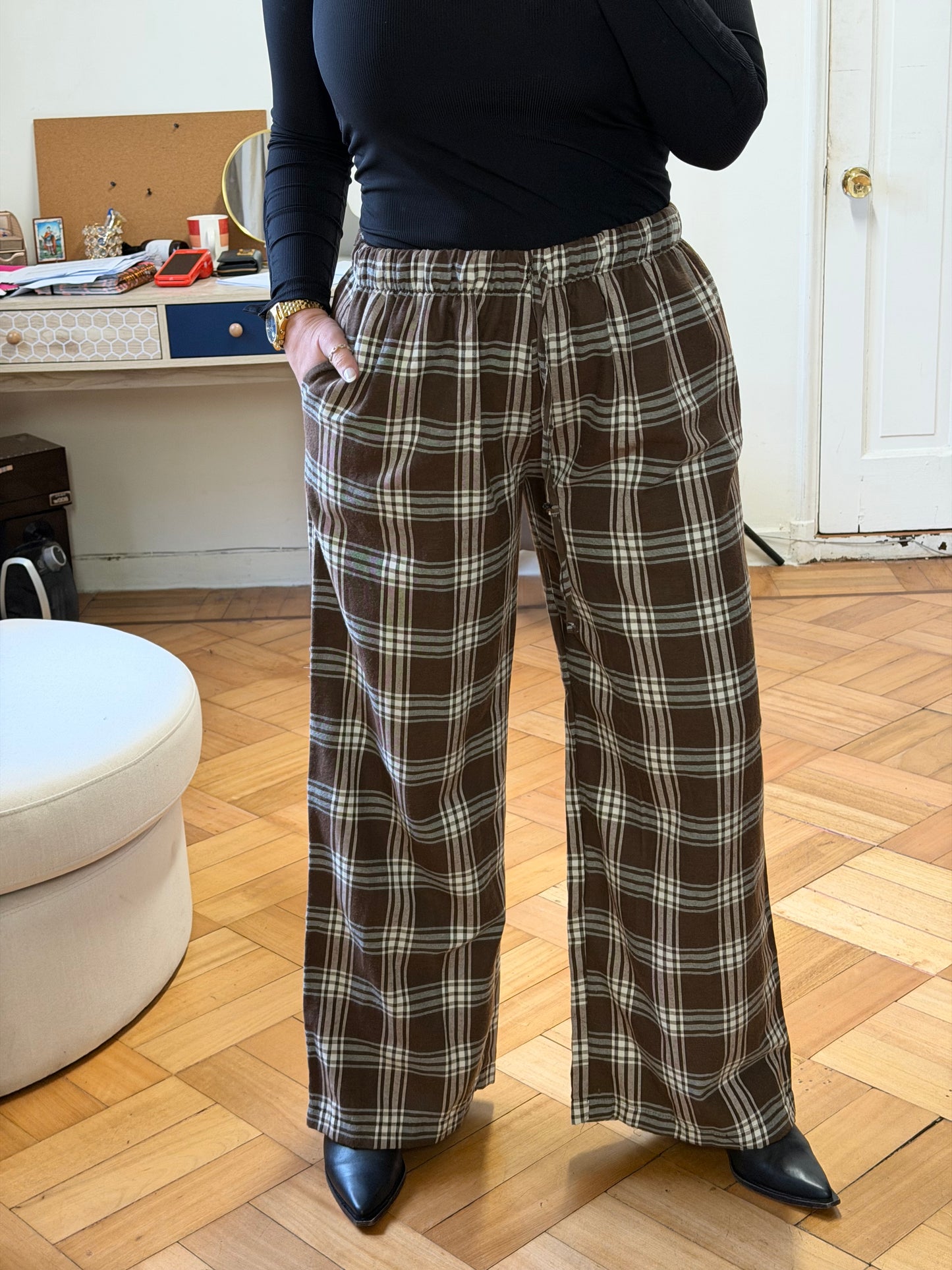PALAZZO TARTAN ESCOCES