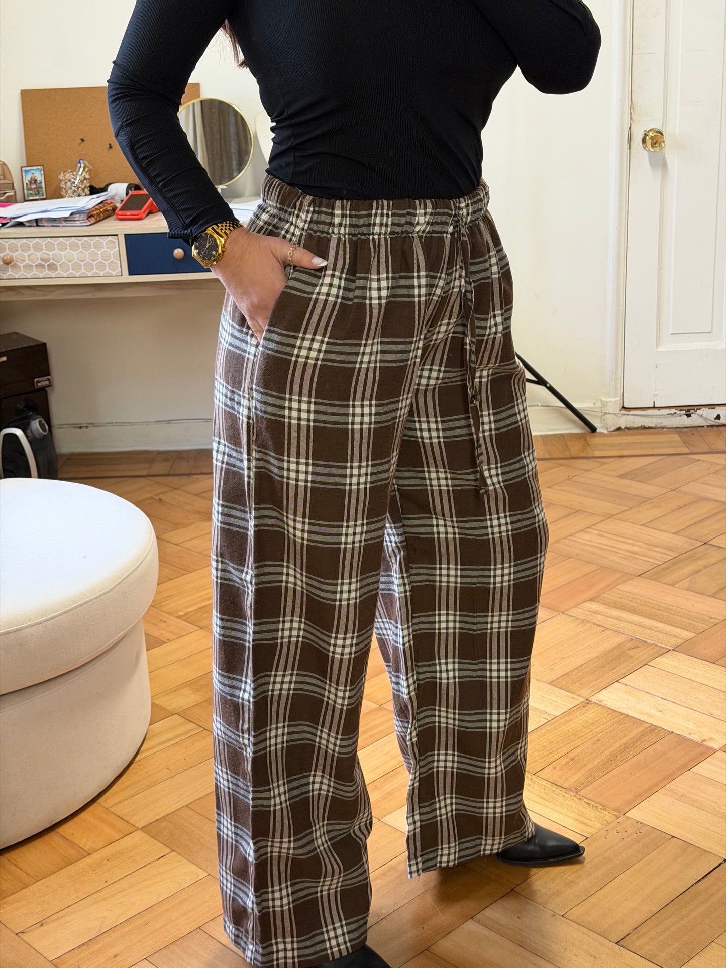 PALAZZO TARTAN ESCOCES